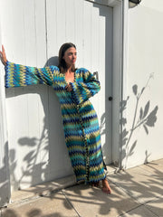 BY M.A.R.Y Wave Kaftan with Long Flowing Sleeves