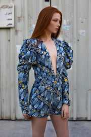 BY M.A.R.Y S Udo Jumpsuit - Blue/ Golden Stars