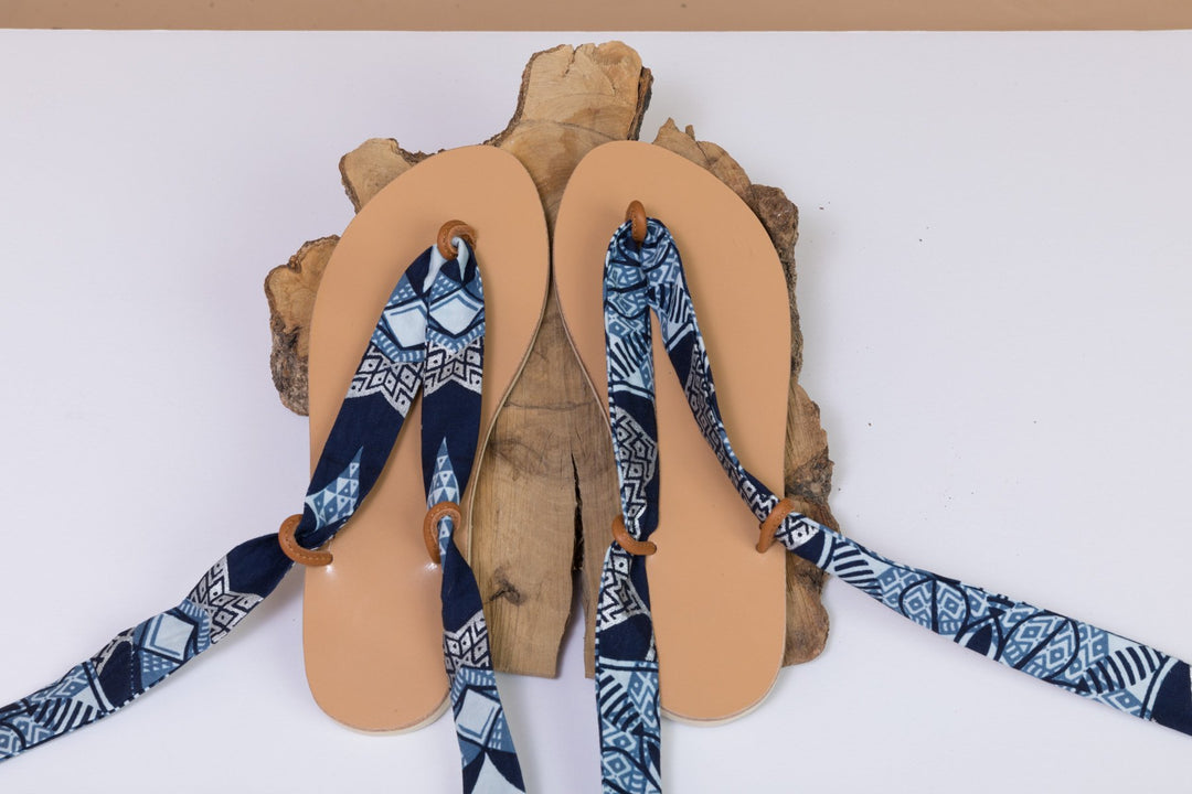 【I AM MARI】Want Two Ribbon Strap Sandals Laced Sandal - Interchangeable ribbons – BY M.A.R.Y