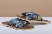 BY M.A.R.Y Shoes Blue and Golden Stars / 37 Sandals - Blue and Golden Stars
